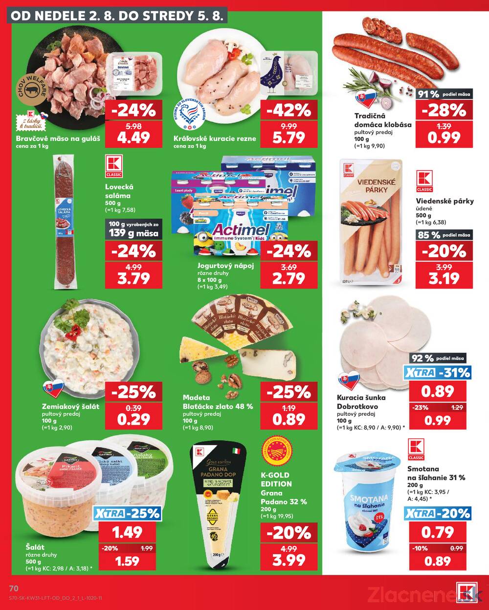 Leták Kaufland - Kaufland 30.7. - 5.8. - Kaufland Humenné - strana 70 Leták Kaufland - Kaufland 30.7. - 5.8. - Kaufland Humenné - strana 70