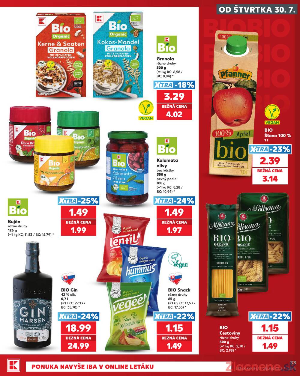 Leták Kaufland - Kaufland 30.7. - 5.8. - Kaufland Kežmarok - strana 33 Leták Kaufland - Kaufland 30.7. - 5.8. - Kaufland Kežmarok - strana 33
