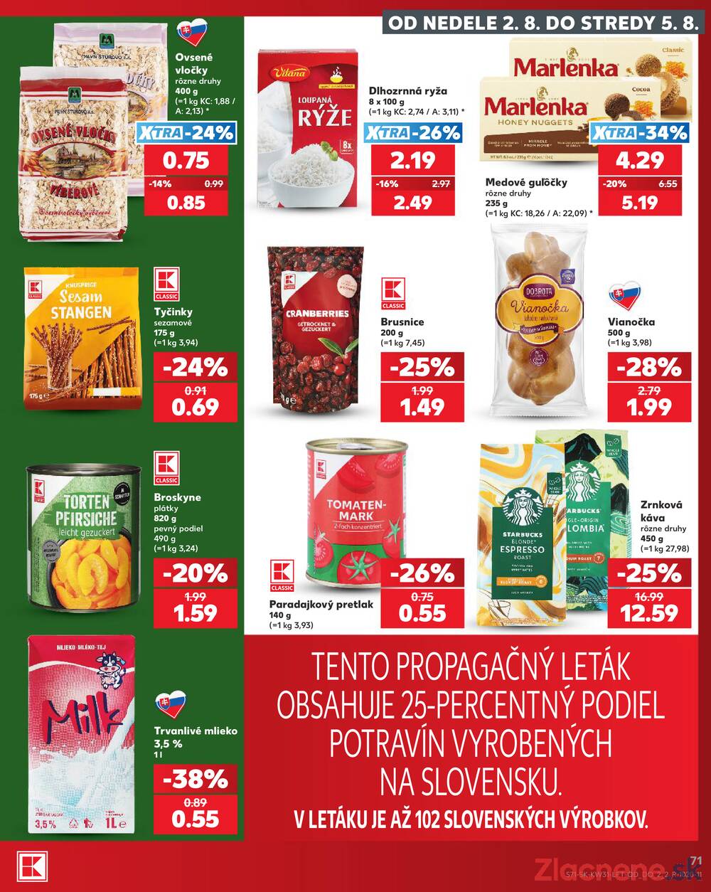 Leták Kaufland - Kaufland 30.7. - 5.8. - Kaufland Kežmarok - strana 71 Leták Kaufland - Kaufland 30.7. - 5.8. - Kaufland Kežmarok - strana 71