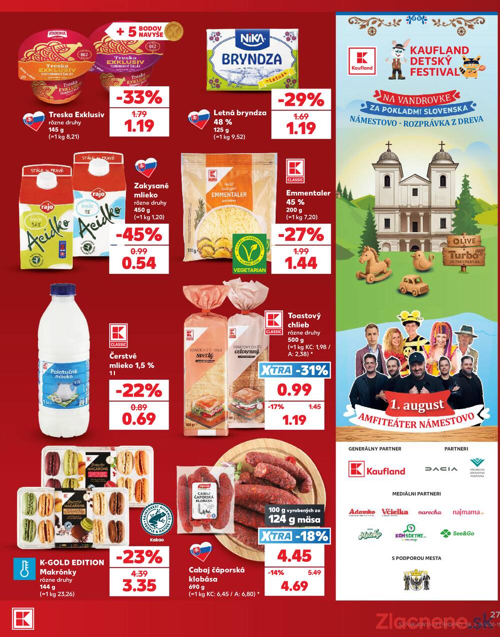Leták Kaufland - Kaufland 30.7. - 5.8. - Kaufland Dolný Kubín - strana 27 Leták Kaufland - Kaufland 30.7. - 5.8. - Kaufland Dolný Kubín - strana 27