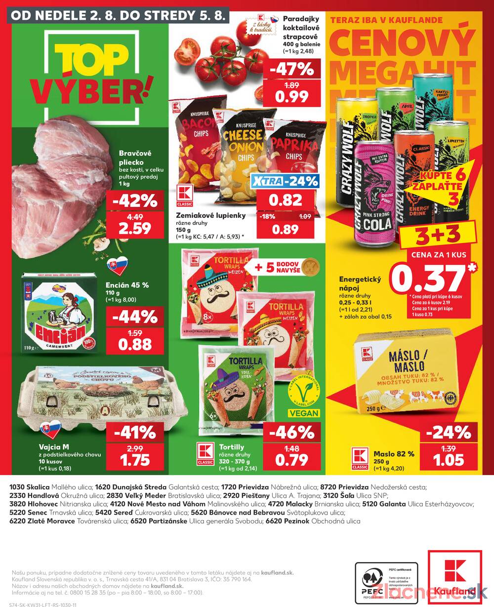 Leták Kaufland - Kaufland 30.7. - 5.8. - Kaufland Partizánske - strana 74 Leták Kaufland - Kaufland 30.7. - 5.8. - Kaufland Partizánske - strana 74