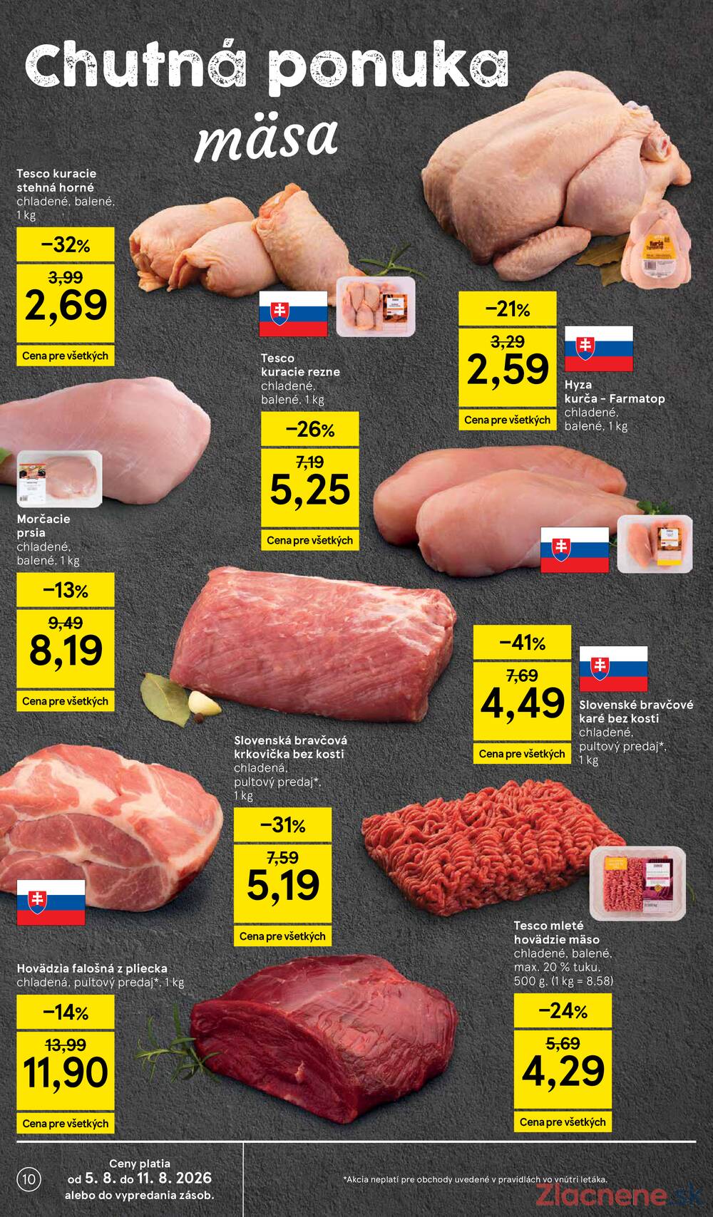 Leták Tesco - Tesco hypermarkety 5.8. - 11.8. - strana 10 Leták Tesco - Tesco hypermarkety 5.8. - 11.8. - strana 10