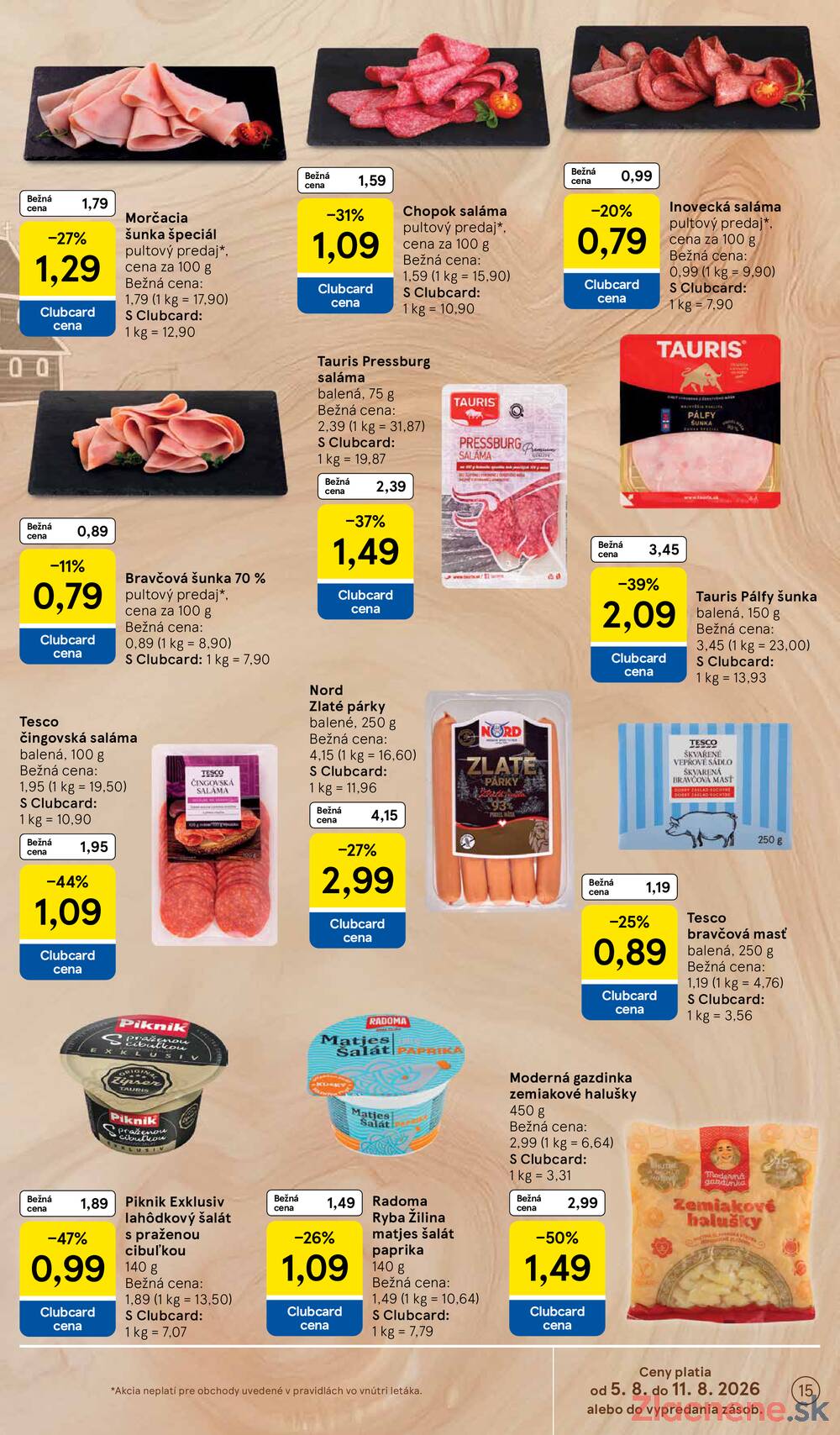 Leták Tesco - Tesco hypermarkety 5.8. - 11.8. - strana 15 Leták Tesco - Tesco hypermarkety 5.8. - 11.8. - strana 15