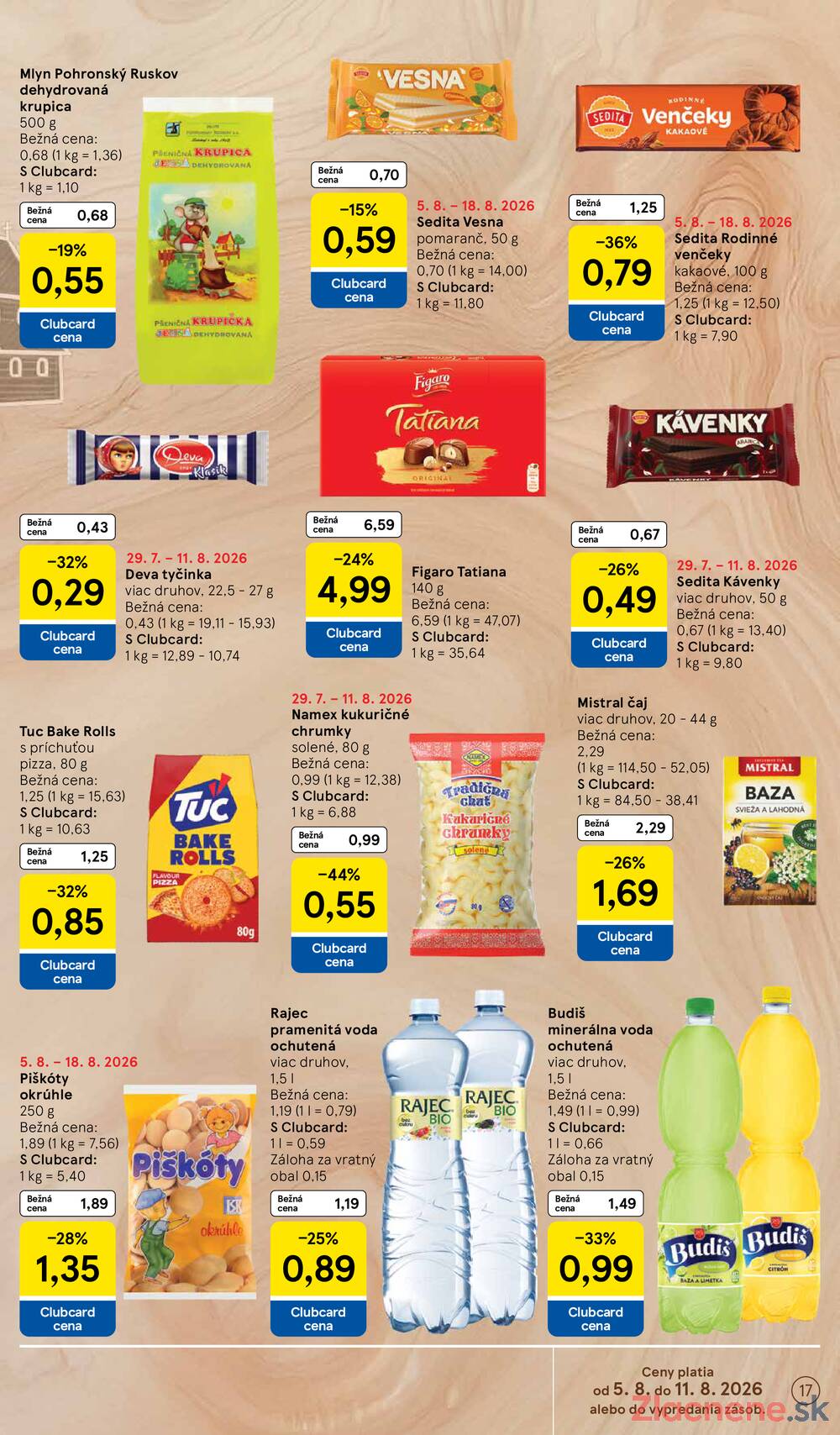 Leták Tesco - Tesco hypermarkety 5.8. - 11.8. - strana 17 Leták Tesco - Tesco hypermarkety 5.8. - 11.8. - strana 17