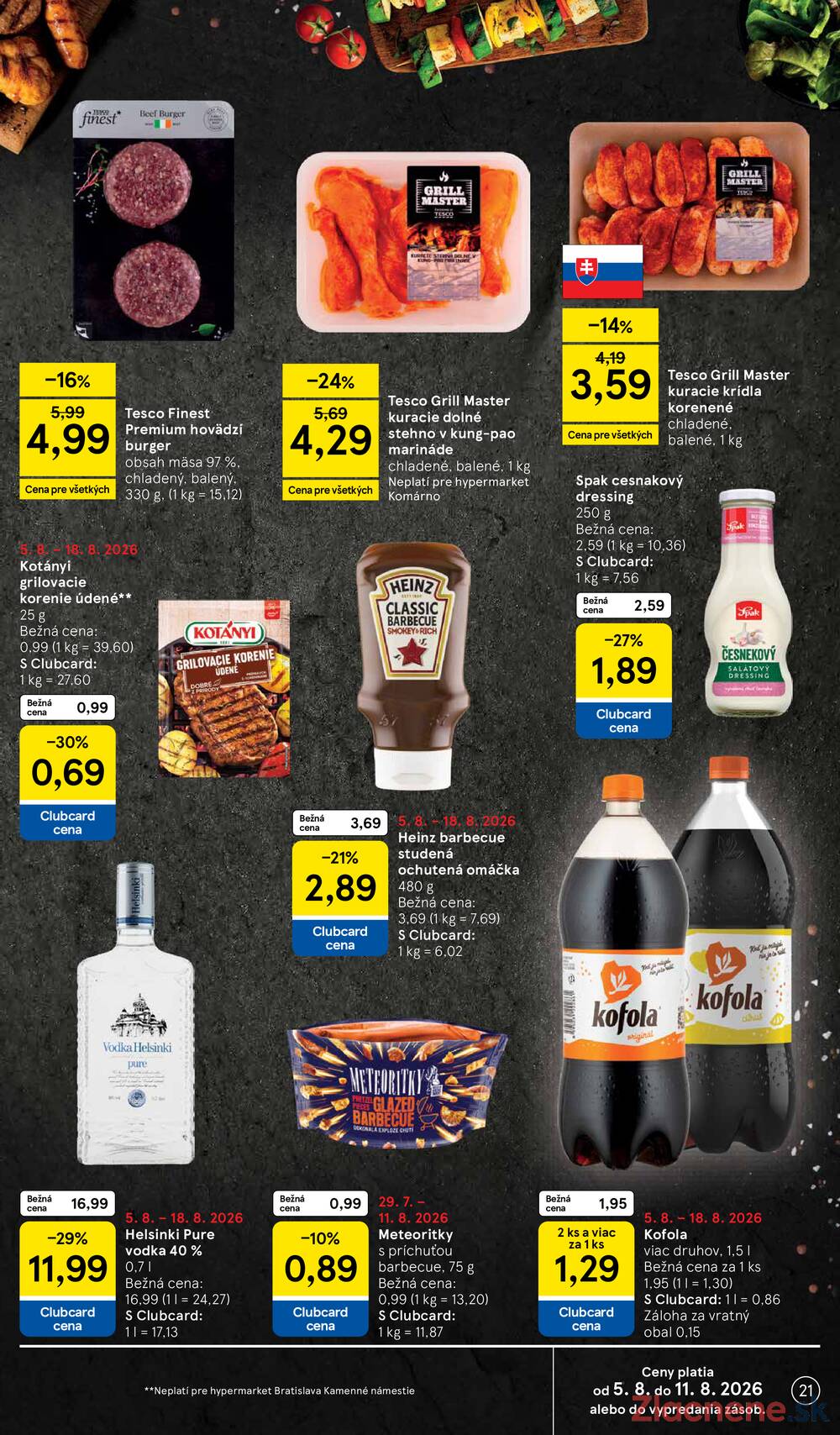Leták Tesco - Tesco hypermarkety 5.8. - 11.8. - strana 21 Leták Tesco - Tesco hypermarkety 5.8. - 11.8. - strana 21