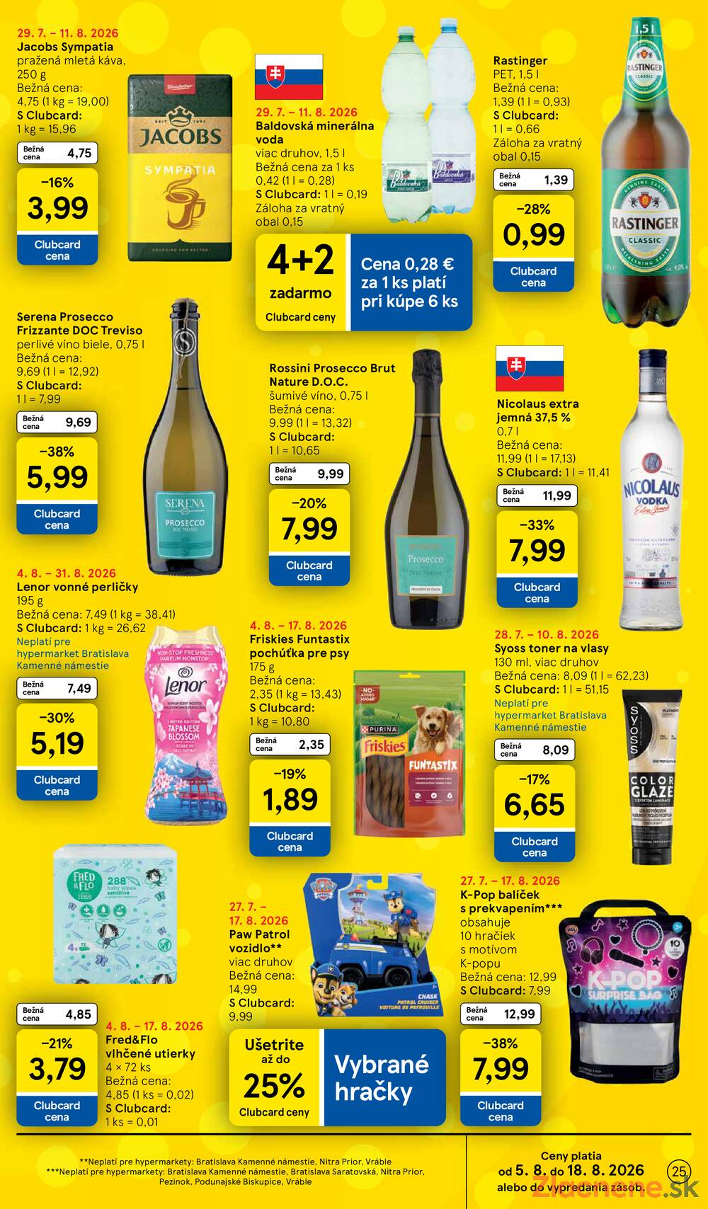 Leták Tesco - Tesco hypermarkety 5.8. - 11.8. - strana 25 Leták Tesco - Tesco hypermarkety 5.8. - 11.8. - strana 25
