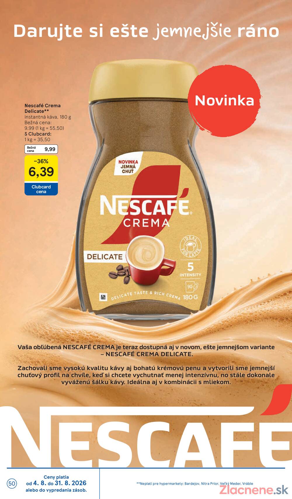 Leták Tesco - Tesco hypermarkety 5.8. - 11.8. - strana 50 Leták Tesco - Tesco hypermarkety 5.8. - 11.8. - strana 50
