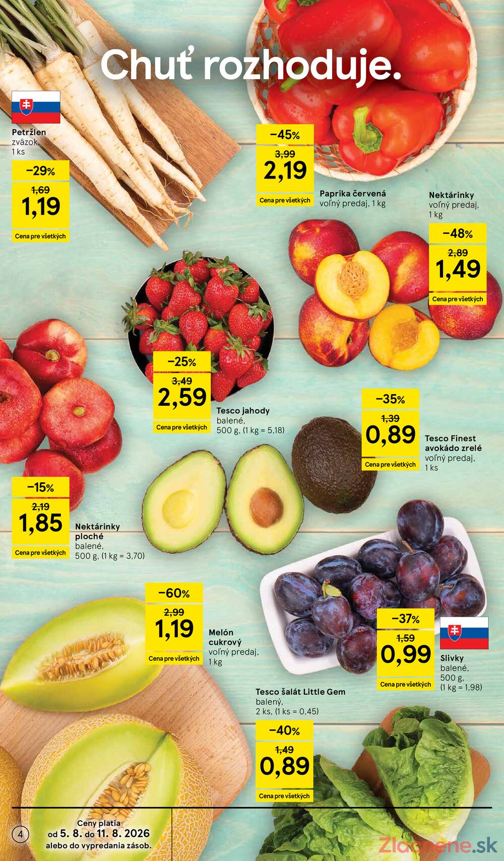 Tesco supermarkety od 5.8. do 11.8.2026