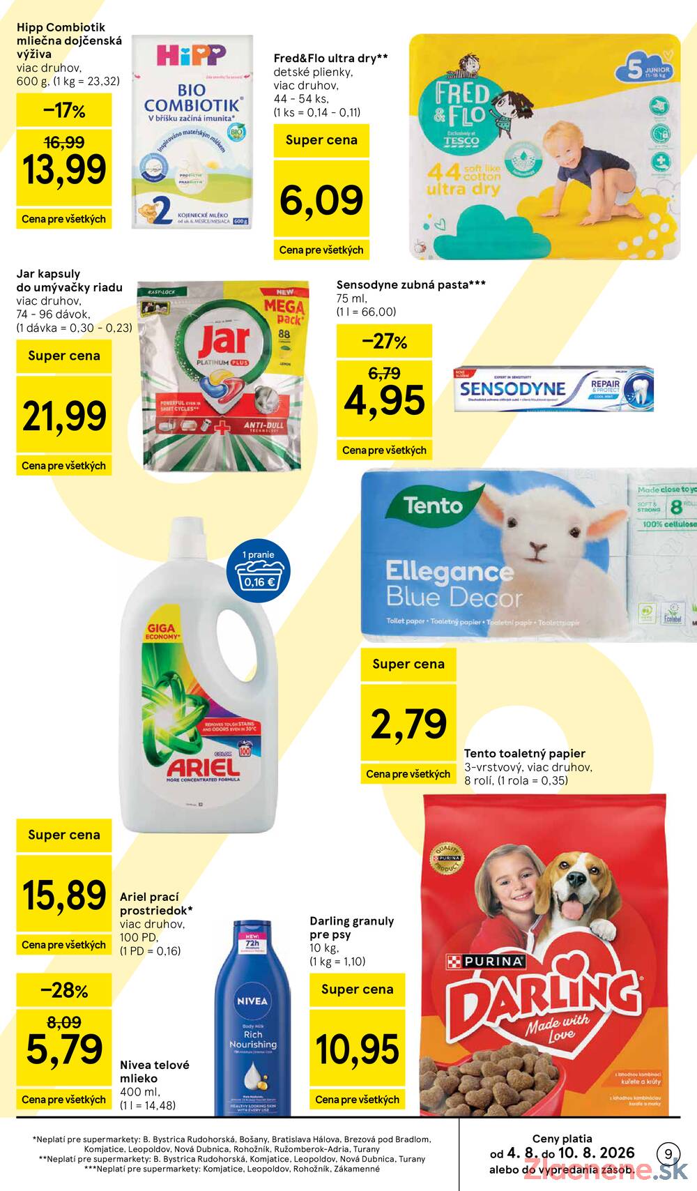 Tesco supermarkety od 5.8. do 11.8.2026