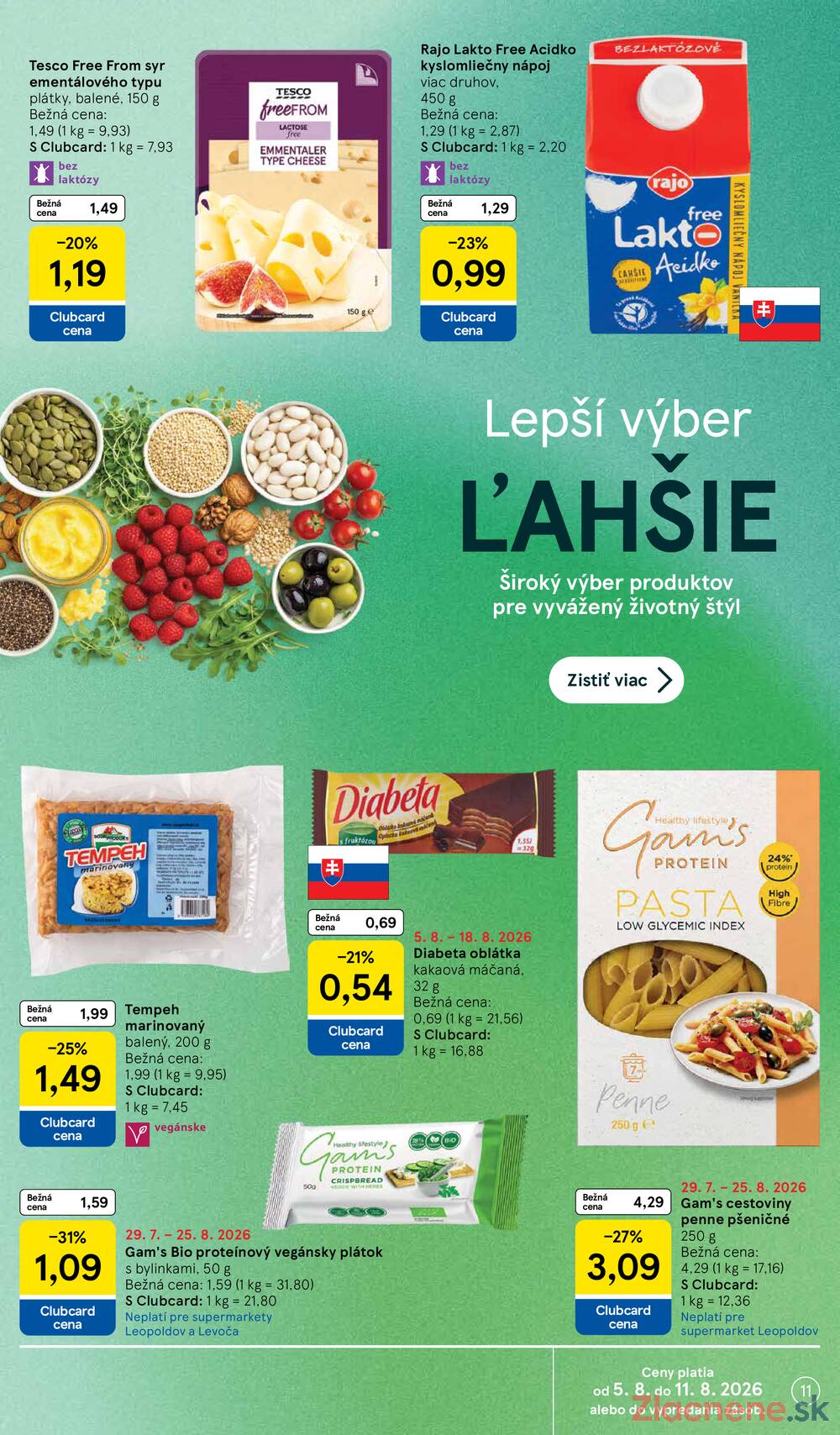 Tesco supermarkety od 5.8. do 11.8.2026