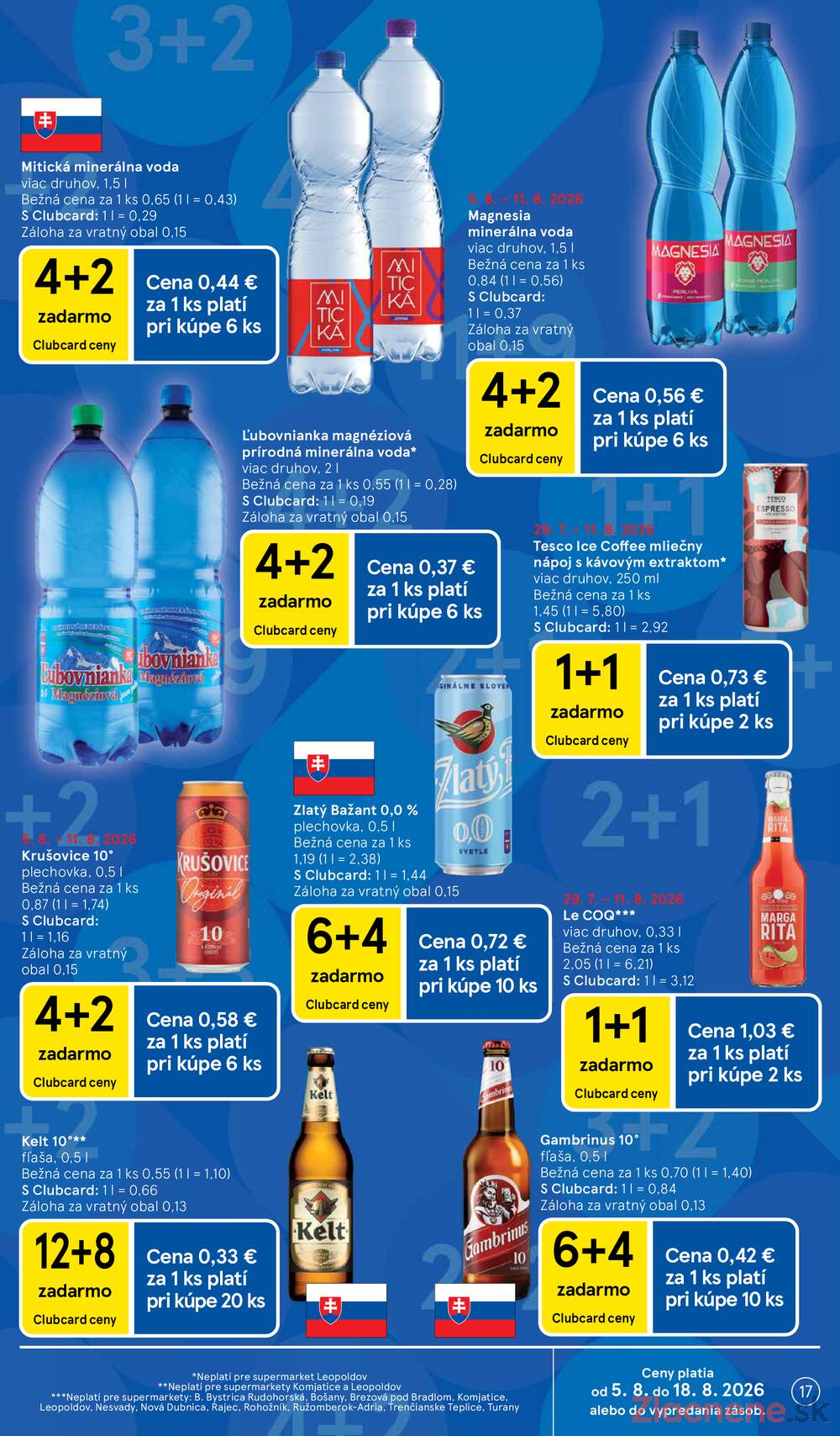 Tesco supermarkety od 5.8. do 11.8.2026
