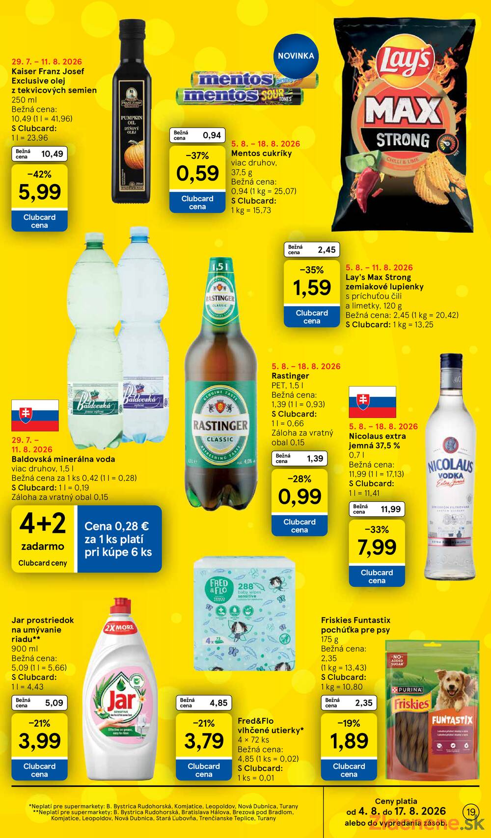 Leták Tesco - Tesco supermarkety od 5.8. do 11.8.2026 - strana 19 Leták Tesco - Tesco supermarkety od 5.8. do 11.8.2026 - strana 19