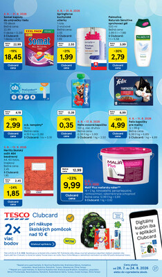 Tesco supermarkety od 5.8. do 11.8.2026