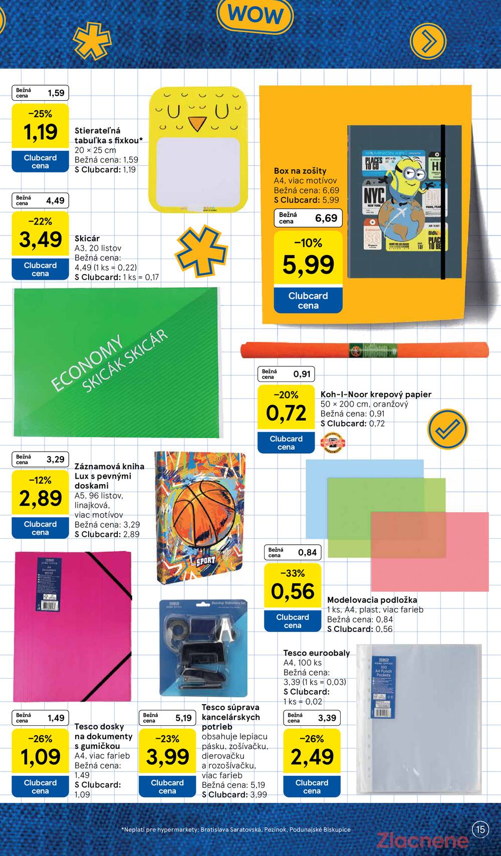 Tesco SPECIÁL hypermarkety 3.8. - 13.9.