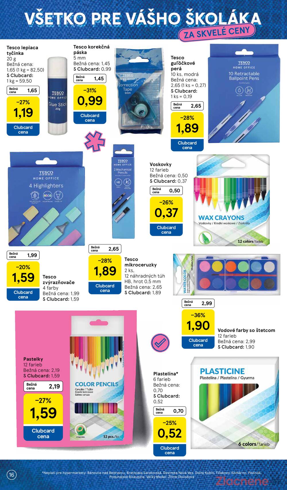Tesco SPECIÁL hypermarkety 3.8. - 13.9.