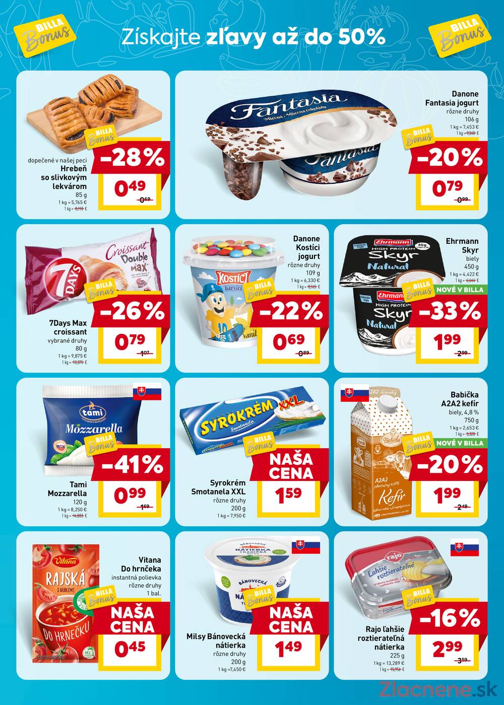 BILLA Bonus leták do 4.8.
