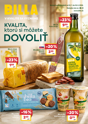 Leták BILLA BRAND do 18.8.