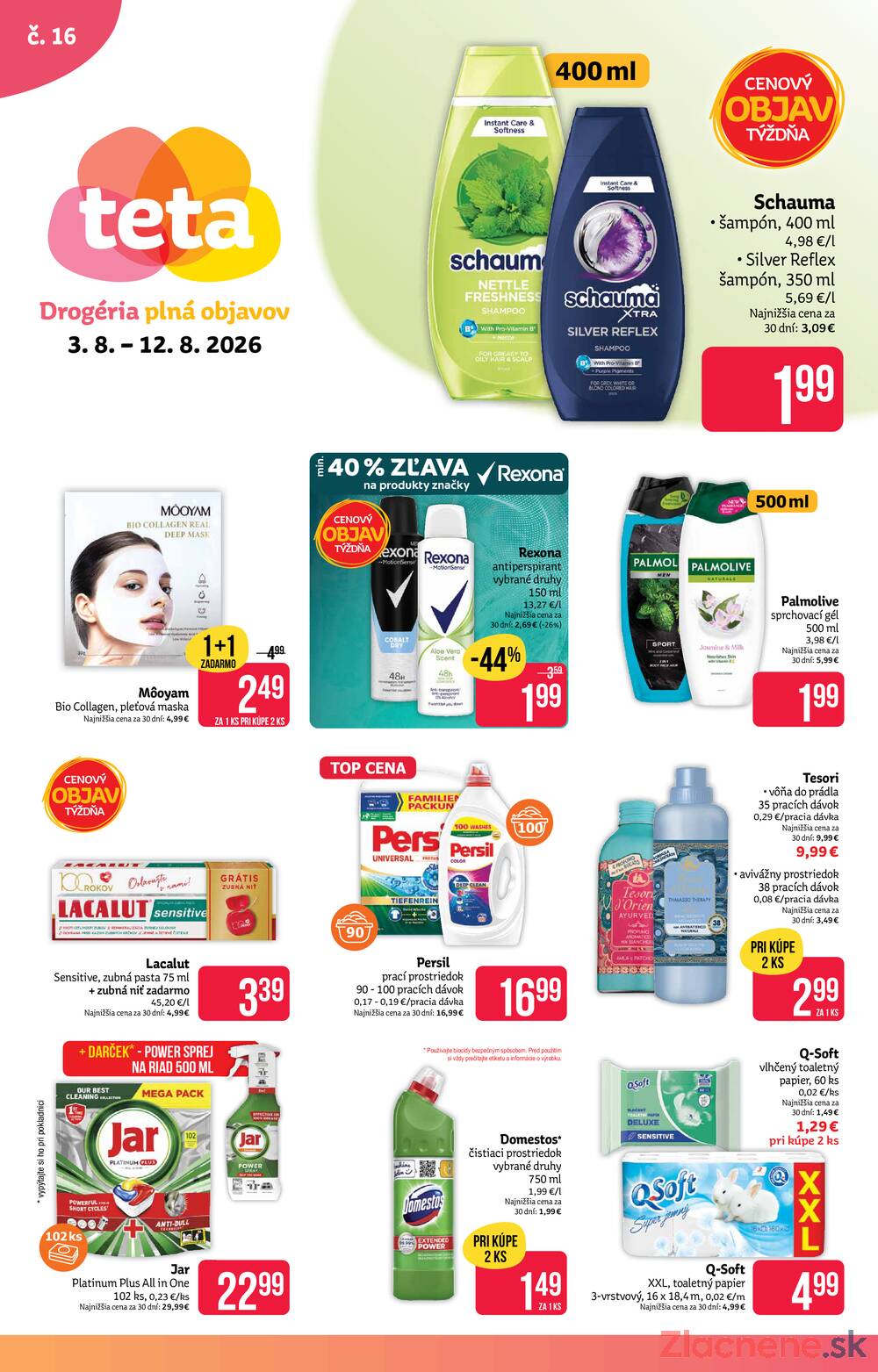 Leták TETA drogerie - TETA do 12.8. - strana 1 Leták TETA drogerie - TETA do 12.8. - strana 1