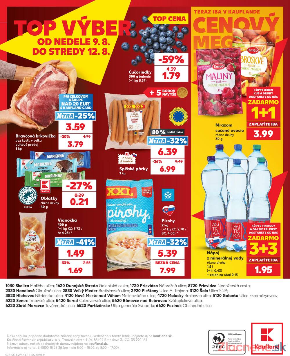 Kaufland 6.8. - 12.8. - Kaufland Piešťany