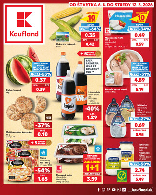 Leták Kaufland 6.8. - 12.8. - Kaufland Bratislava - Petržalka