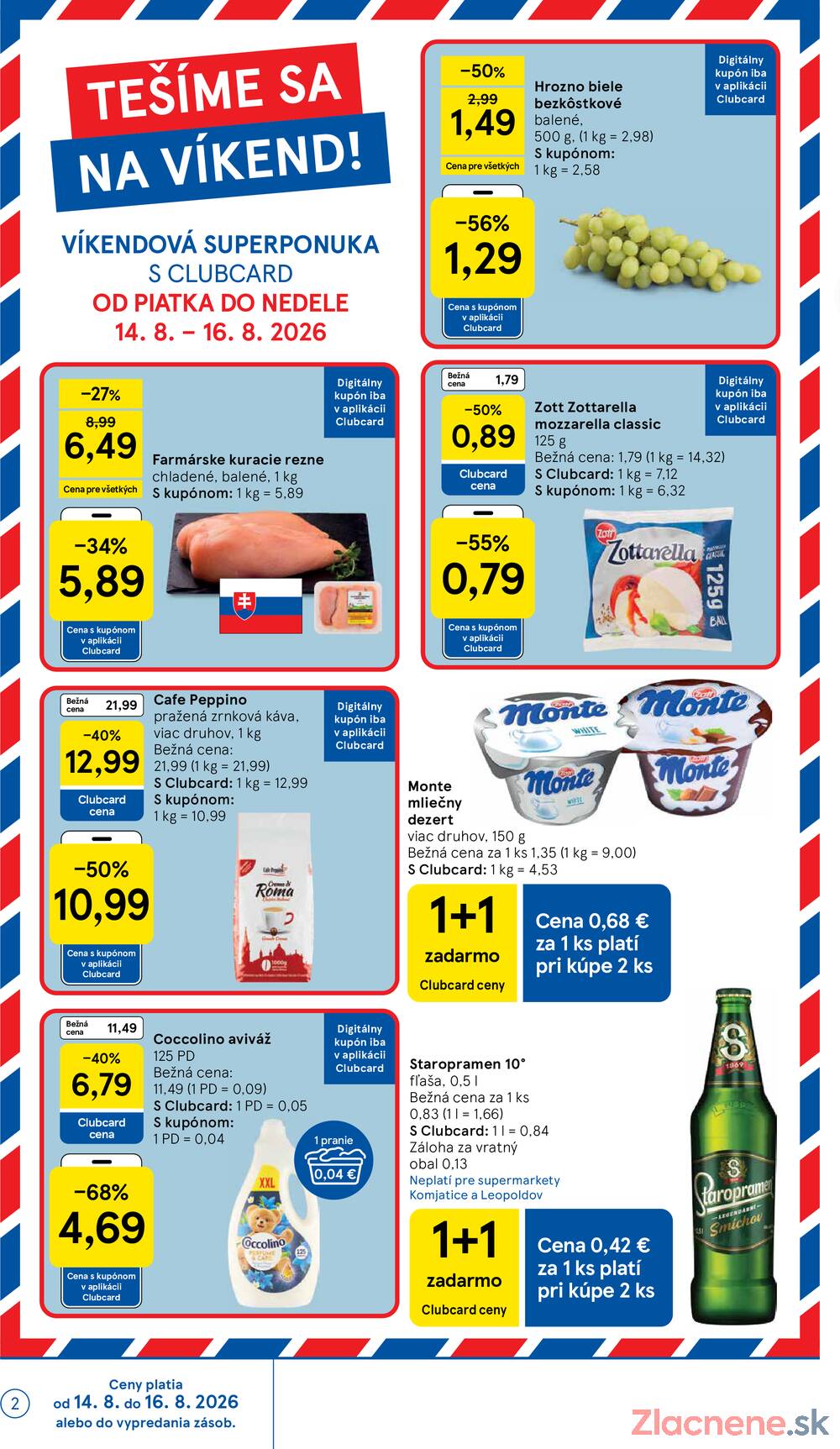 Tesco supermarkety od 12.8. do 18.8.2026