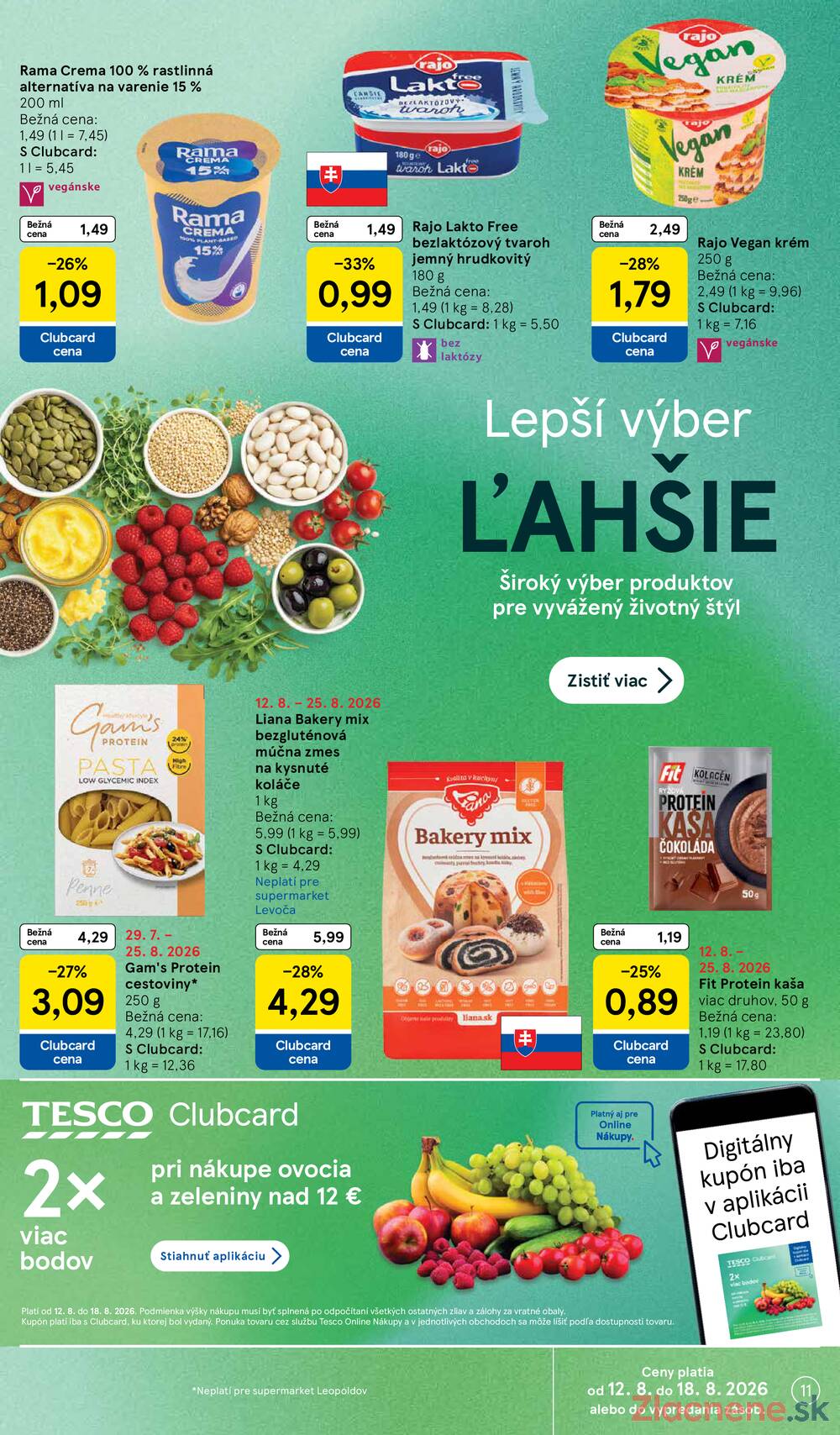 Tesco supermarkety od 12.8. do 18.8.2026