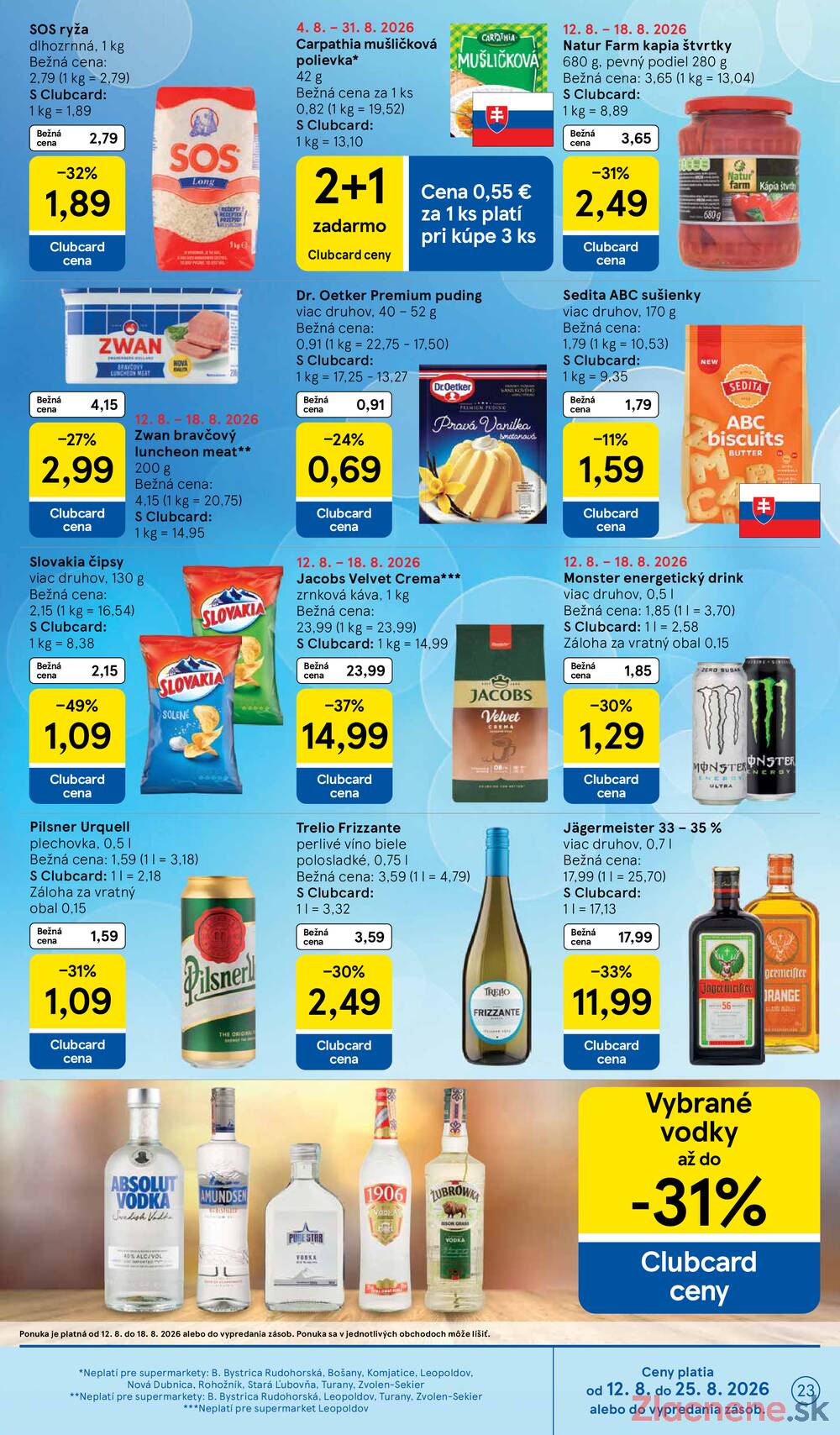 Leták Tesco - Tesco supermarkety od 12.8. do 18.8.2026 - strana 23 Leták Tesco - Tesco supermarkety od 12.8. do 18.8.2026 - strana 23