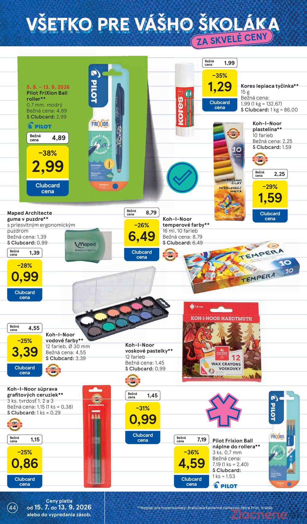 Tesco hypermarkety 12.8. - 18.8.