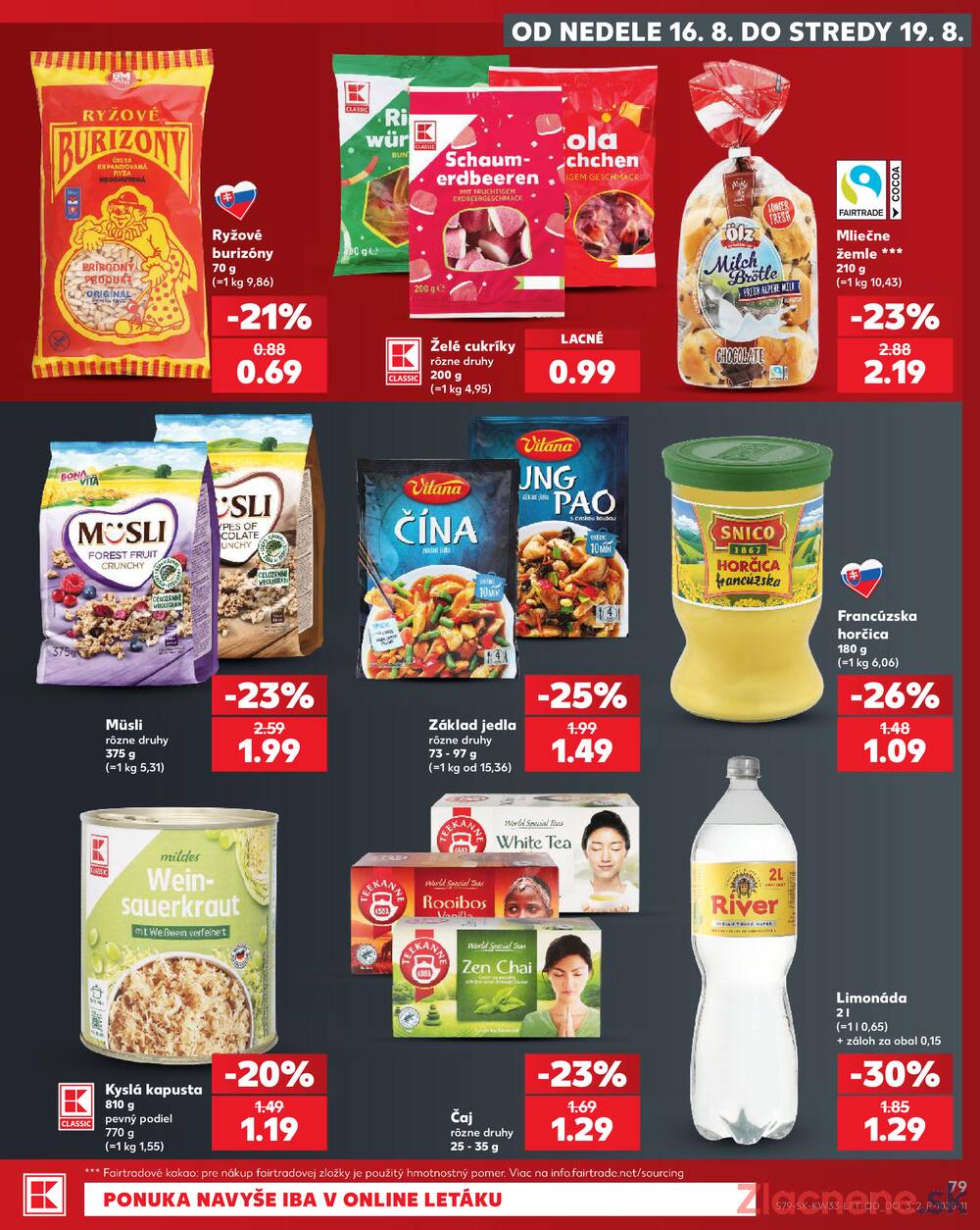 Kaufland 13.8. - 19.8. - Kaufland Tvrdošín