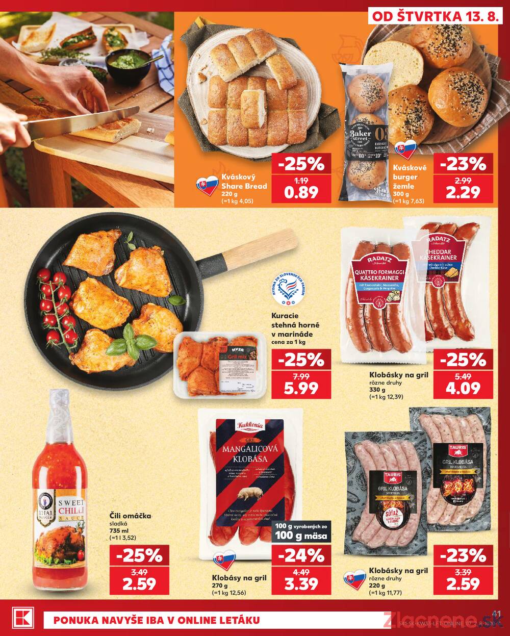 Kaufland 13.8. - 19.8. - Kaufland Bytča