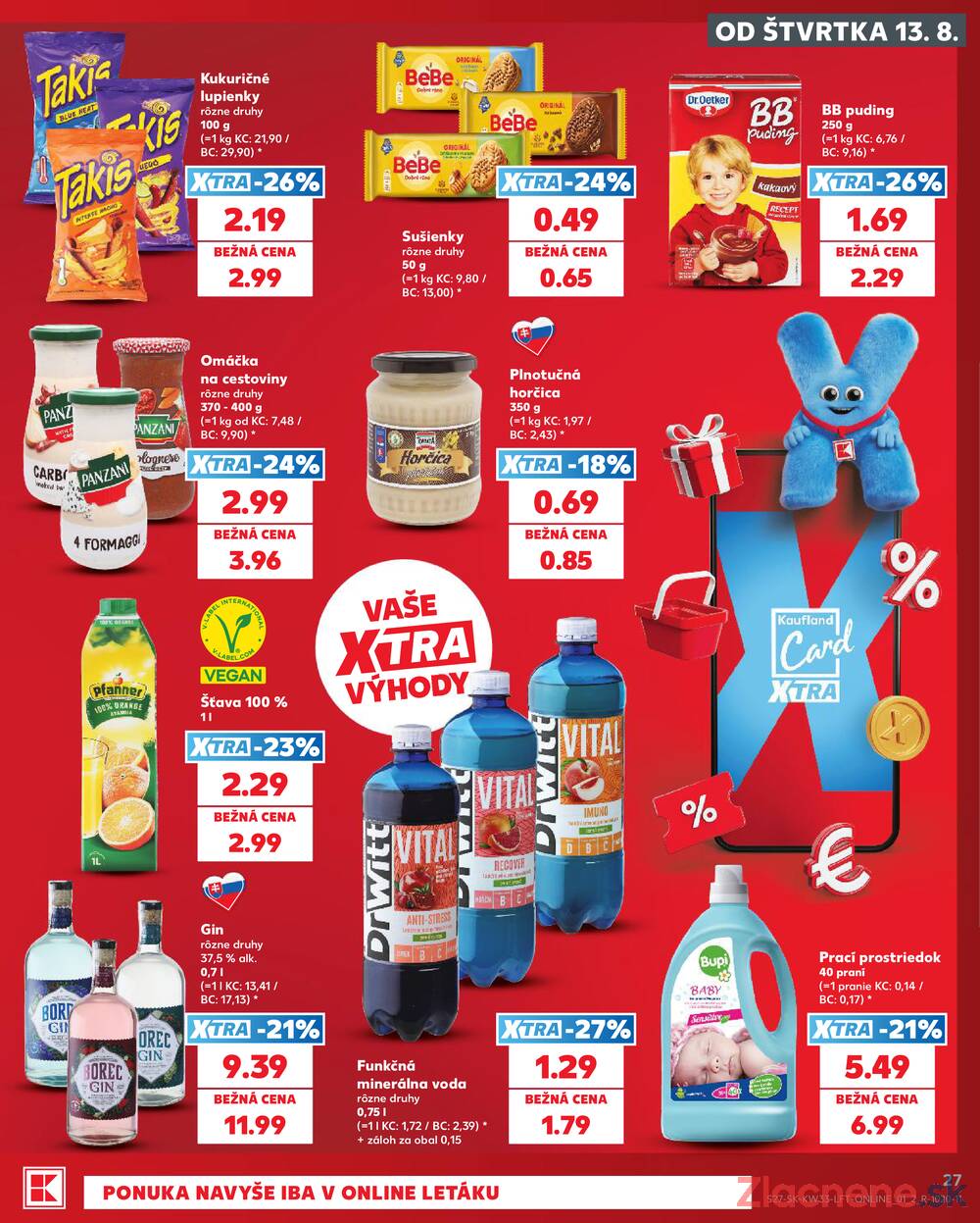 Leták Kaufland - Kaufland 13.8. - 19.8. - Kaufland Spišská Nová Ves - strana 27 Leták Kaufland - Kaufland 13.8. - 19.8. - Kaufland Spišská Nová Ves - strana 27