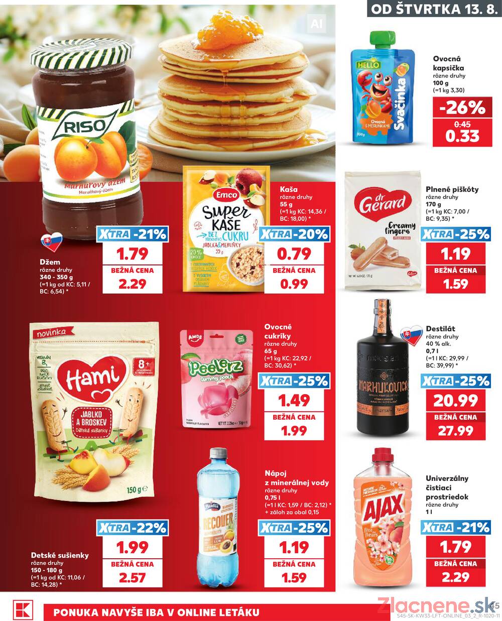 Kaufland 13.8. - 19.8. - Kaufland Vranov nad Topľou
