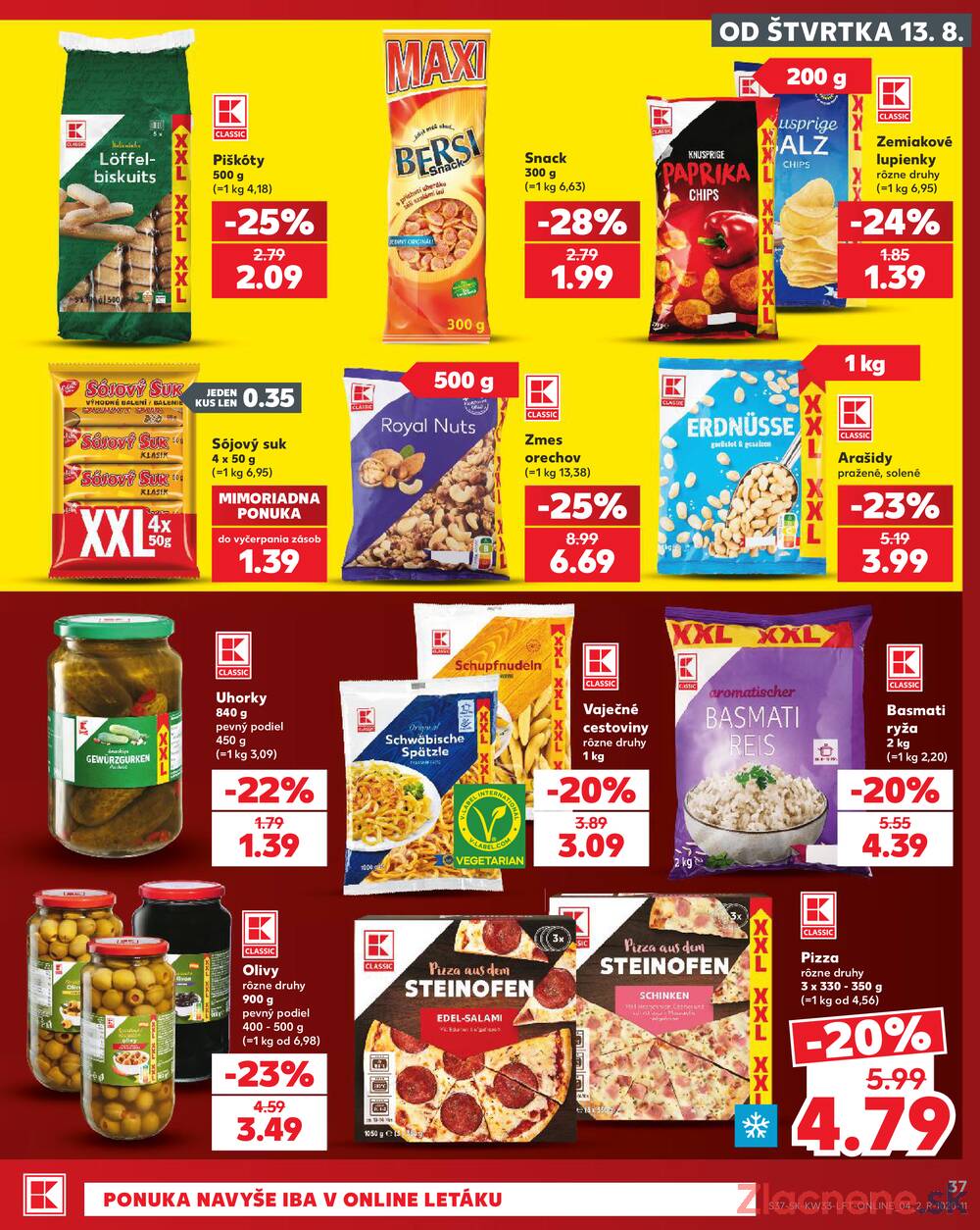 Kaufland 13.8. - 19.8. - Kaufland Púchov