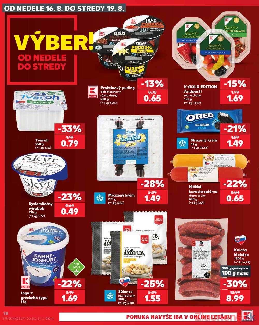 Kaufland 13.8. - 19.8. - Kaufland Púchov