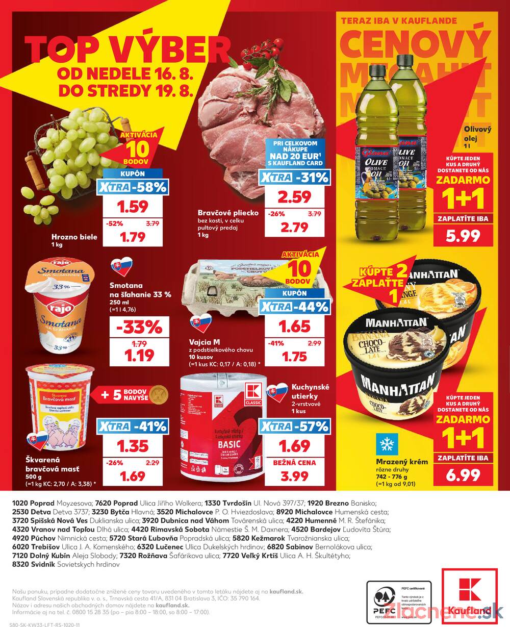 Kaufland 13.8. - 19.8. - Kaufland Rožňava