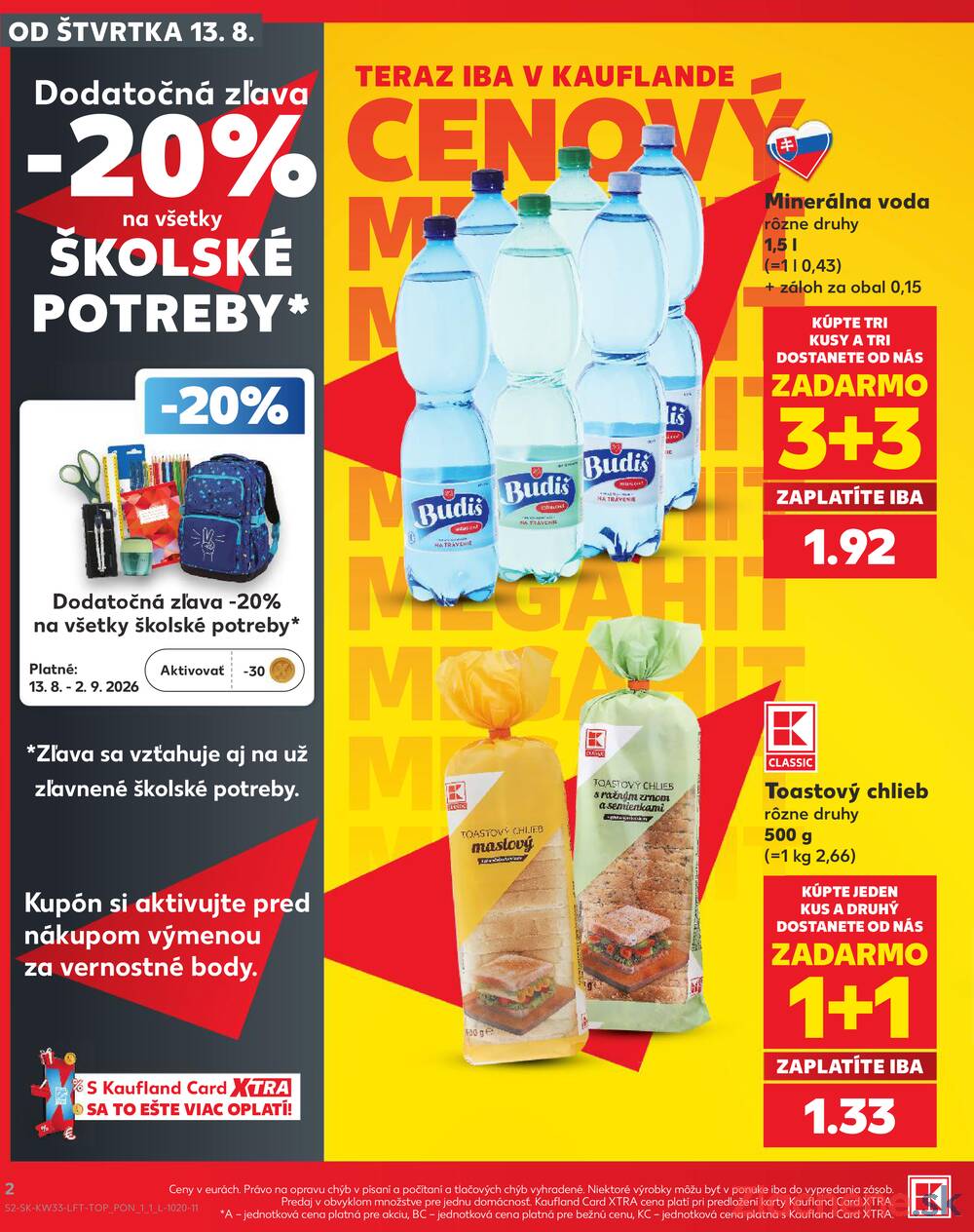 Kaufland 13.8. - 19.8. - Kaufland Poprad - Jiřího Wolkera