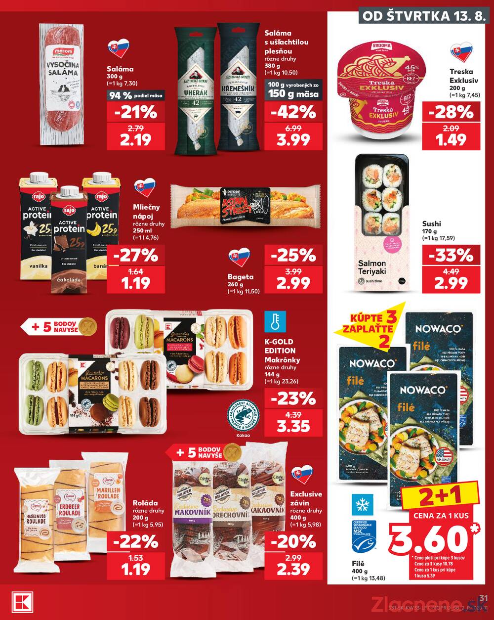 Kaufland 13.8. - 19.8. - Kaufland Bratislava - Avion (Ivanská cesta)