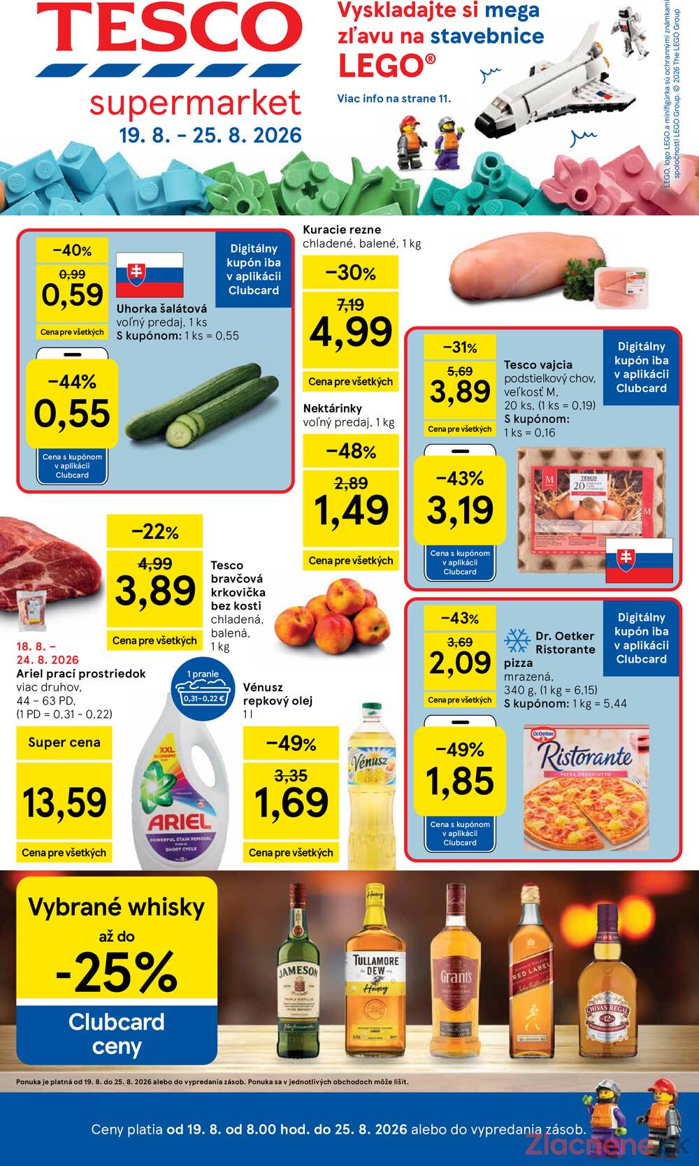 Tesco supermarkety od 19.8. do 25.8.2026