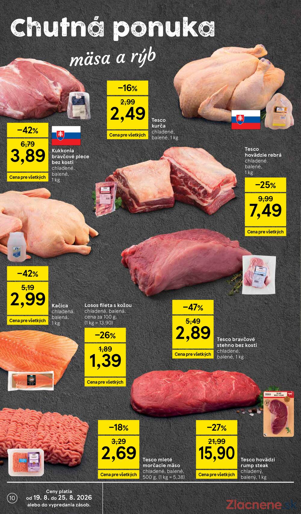 Leták Tesco - Tesco supermarkety od 19.8. do 25.8.2026 - strana 10 Leták Tesco - Tesco supermarkety od 19.8. do 25.8.2026 - strana 10