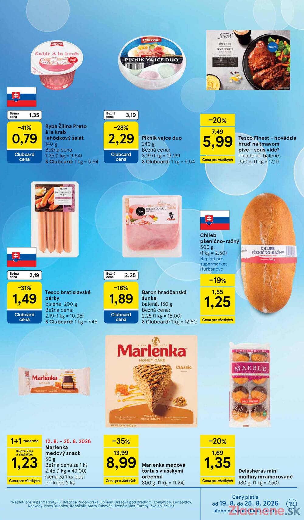 Tesco supermarkety od 19.8. do 25.8.2026