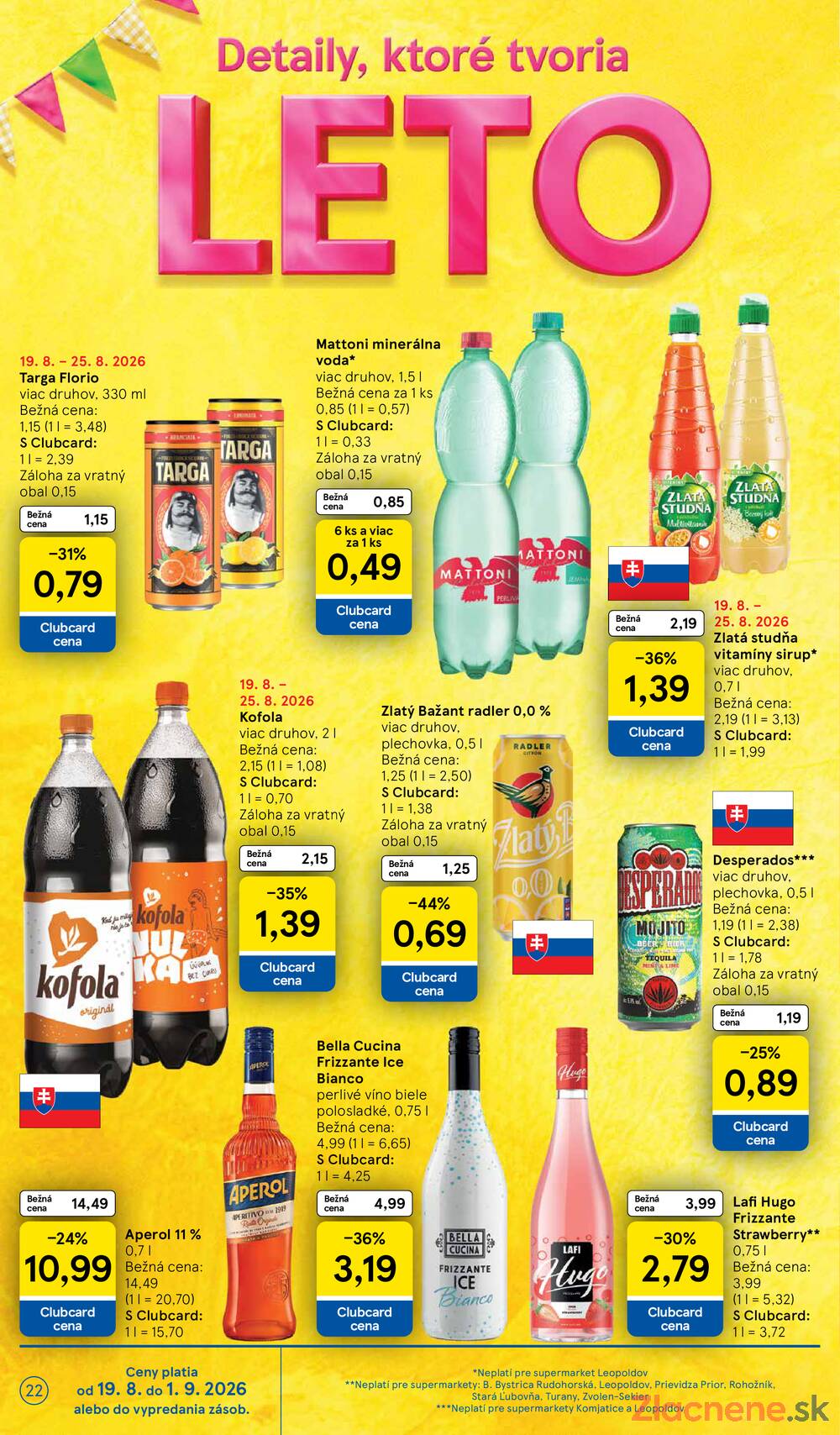 Leták Tesco - Tesco supermarkety od 19.8. do 25.8.2026 - strana 22 Leták Tesco - Tesco supermarkety od 19.8. do 25.8.2026 - strana 22