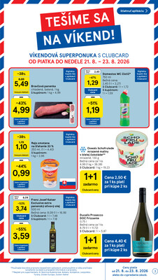 Tesco supermarkety od 19.8. do 25.8.2026