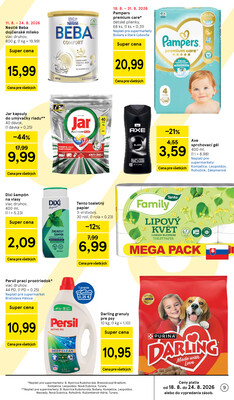 Tesco supermarkety od 19.8. do 25.8.2026