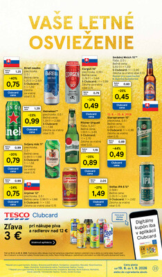 Tesco supermarkety od 19.8. do 25.8.2026