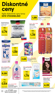 Tesco supermarkety od 19.8. do 25.8.2026