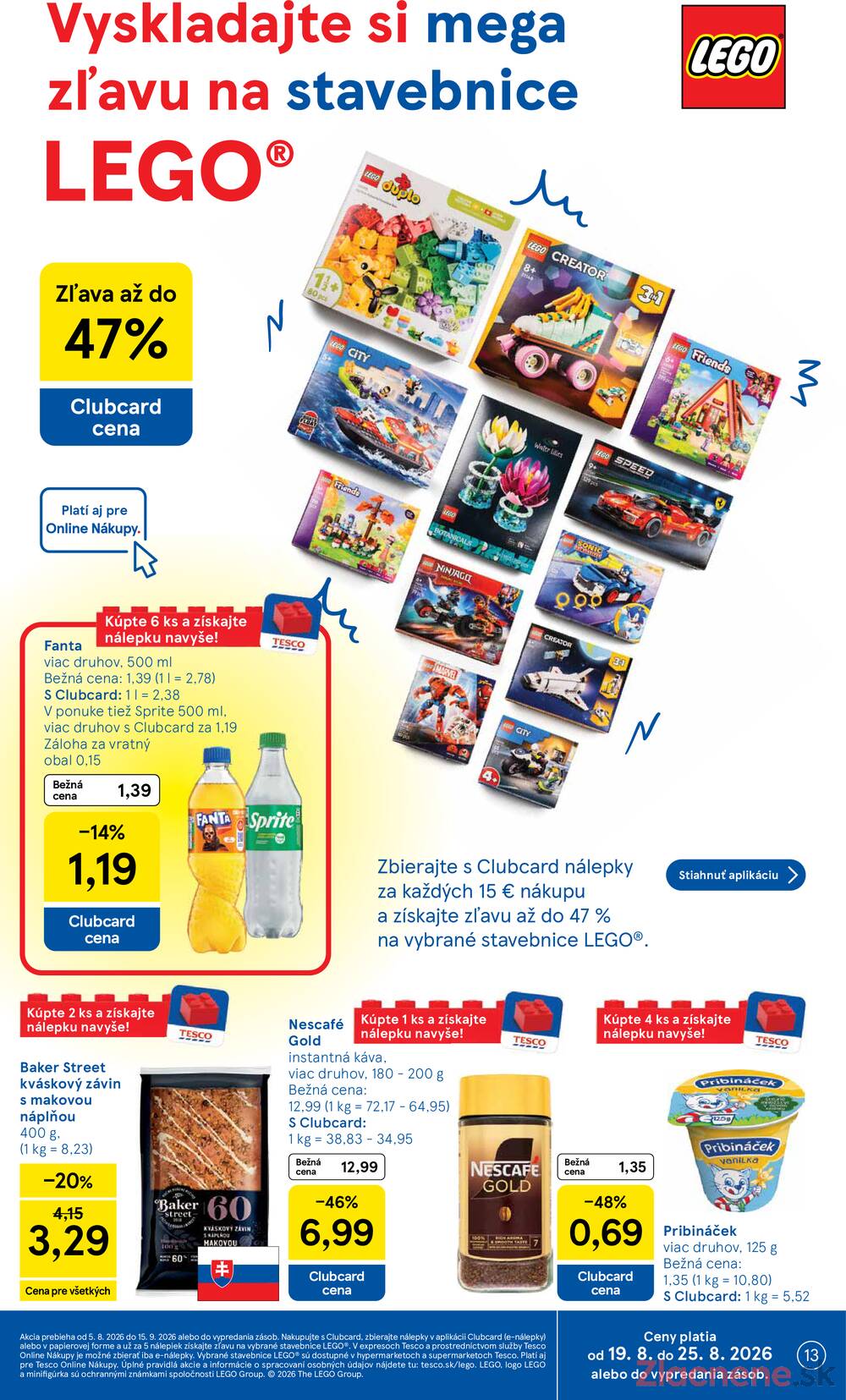 Leták Tesco - Tesco hypermarkety 19.8. - 25.8. - strana 13 Leták Tesco - Tesco hypermarkety 19.8. - 25.8. - strana 13