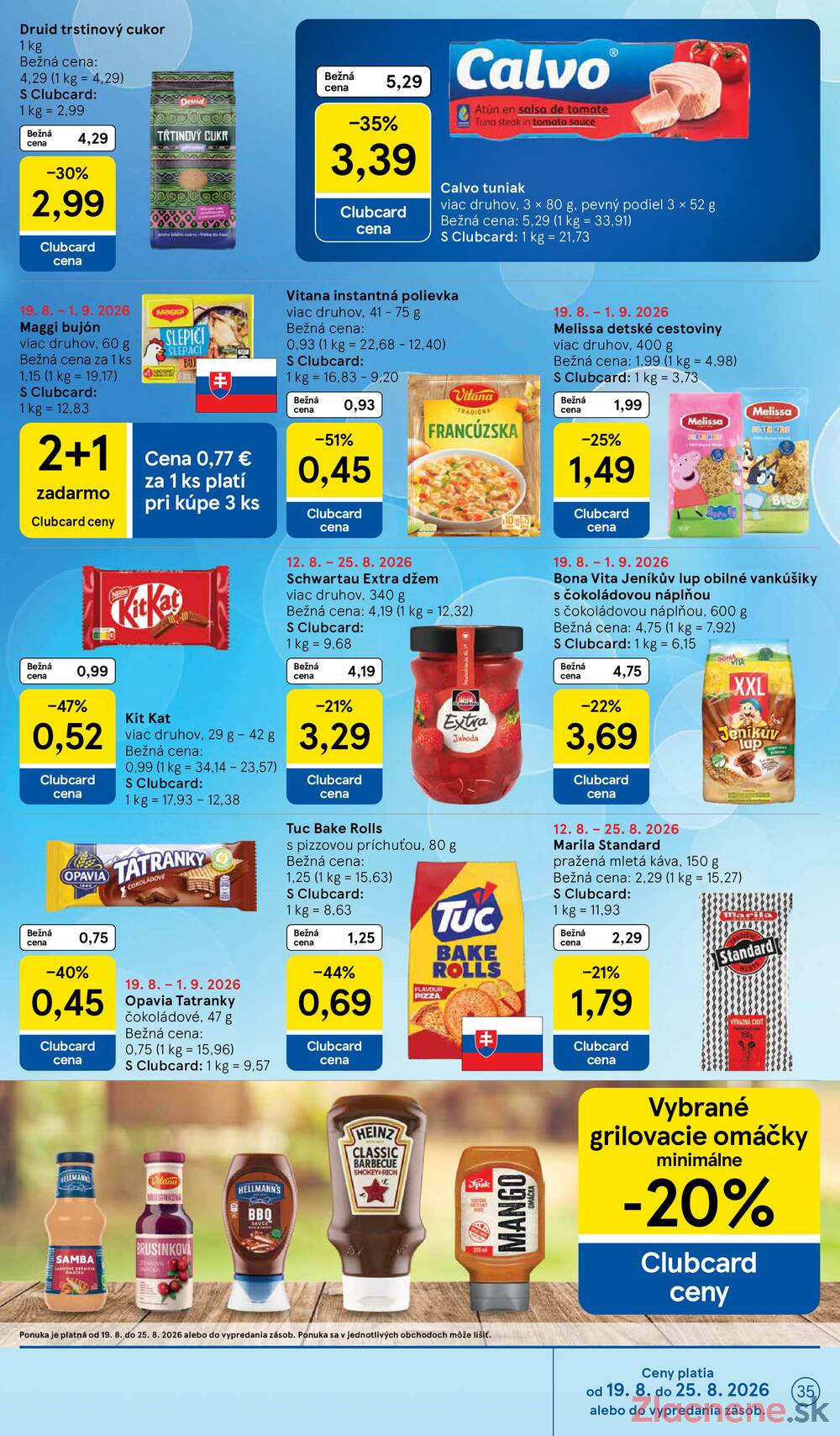 Leták Tesco - Tesco hypermarkety 19.8. - 25.8. - strana 35 Leták Tesco - Tesco hypermarkety 19.8. - 25.8. - strana 35