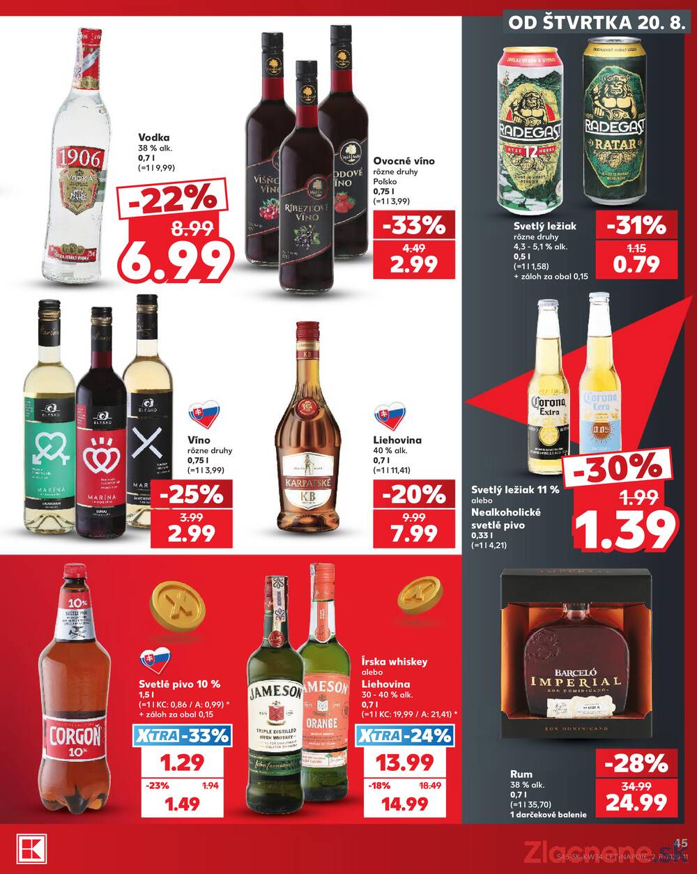 Kaufland 20.8. - 26.8. - Kaufland Bytča