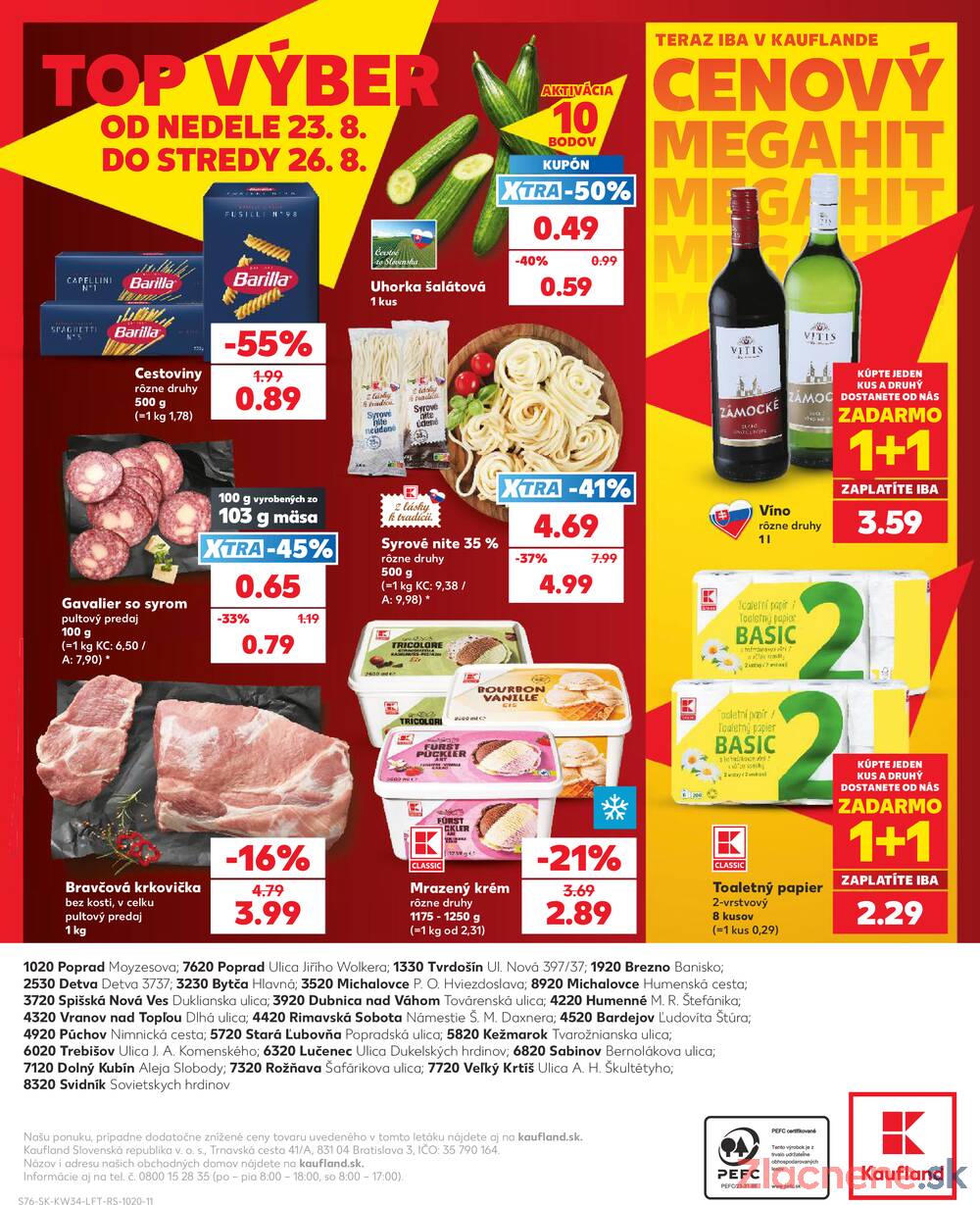 Kaufland 20.8. - 26.8. - Kaufland Michalovce