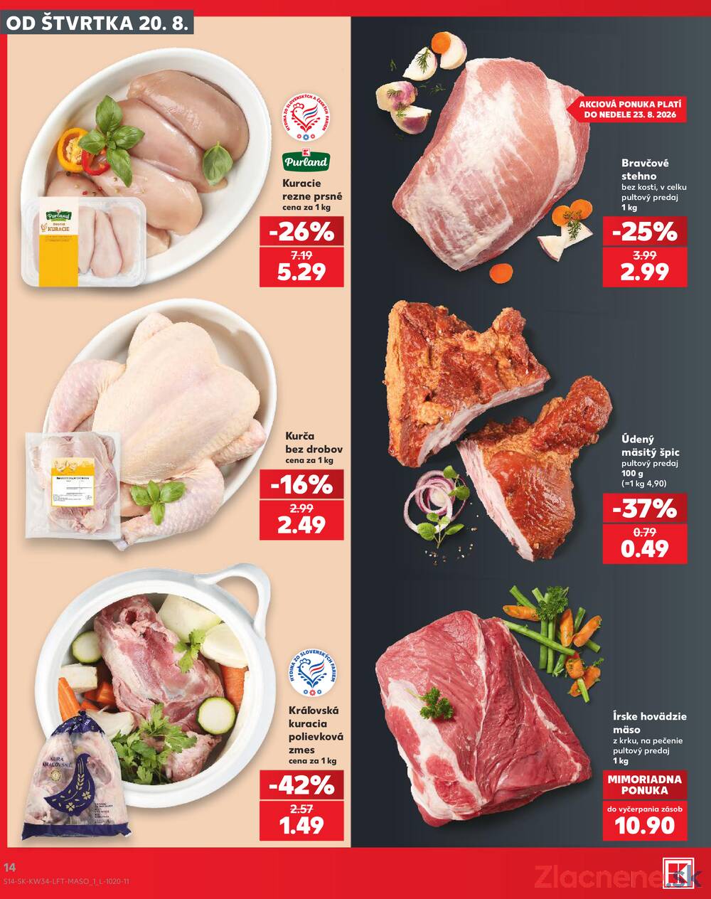 Kaufland 20.8. - 26.8. - Kaufland Bardejov